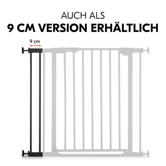 Hauck Türschutzgitter Verlängerung Safety Gate Extension 21 cm - passend für Hauck Schutzgitter - Black