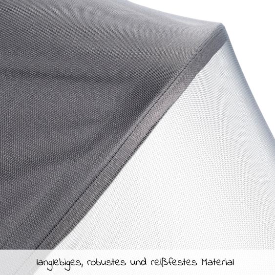 Hauck Universal Insektenschutz / Moskitonetz für Kinderwagen und Buggy - Grey