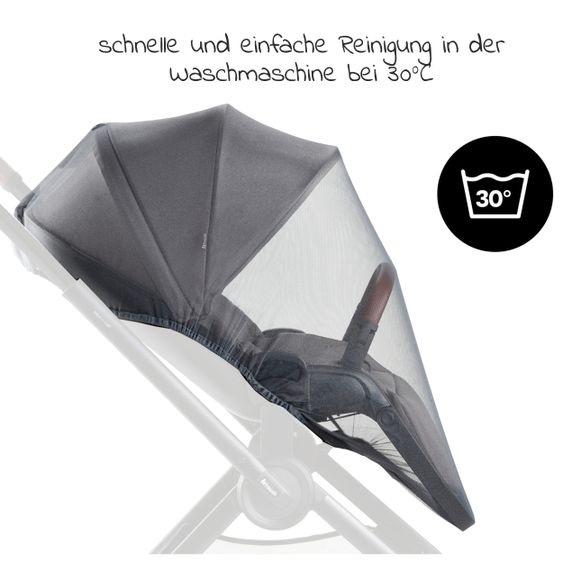 Hauck Universal Insektenschutz / Moskitonetz für Kinderwagen und Buggy - Grey