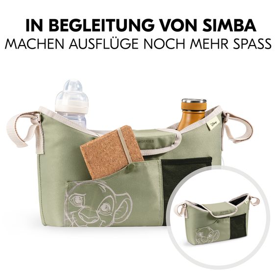 Hauck Universal Kinderwagen Organizer - Disney Simba Olive