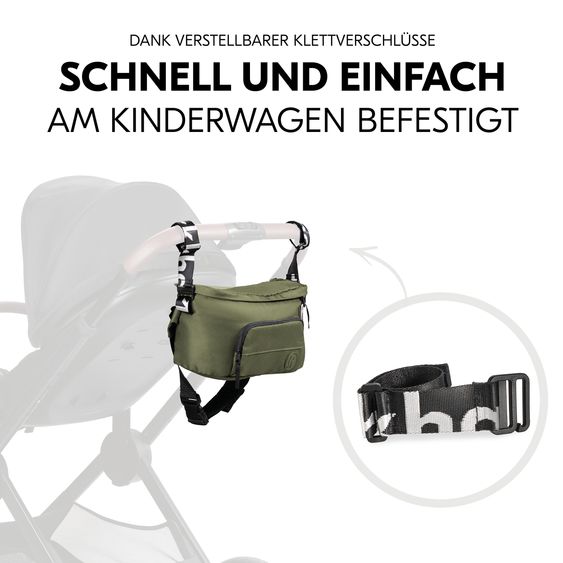 Hauck Universal stroller organizer and bum bag - Pushchair Hip Bag - Olive