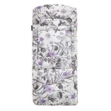 Universal seat pad for stroller and buggy (breathable cotton) - Floral Grey