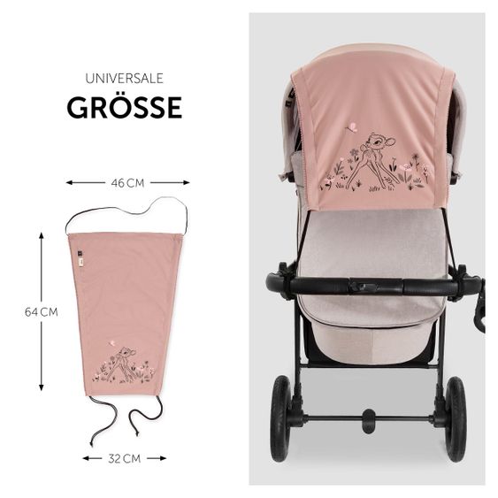 Hauck Universal sun sail for stroller - Disney - Bambi Rose