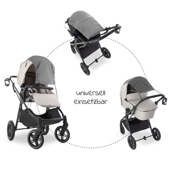 Hauck Vela parasole universale per passeggino - Grigio