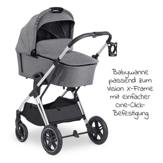 Hauck Babywanne Vision X - Melange Grey