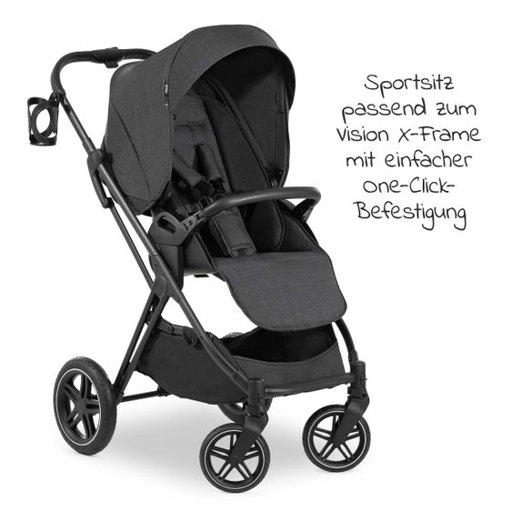Hauck Sitzeinheit Vision X - Melange Black
