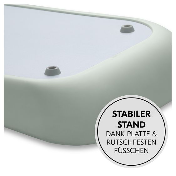 Hauck Wickelauflage Change N Clean inkl. Topper - Sage / Dark Grey