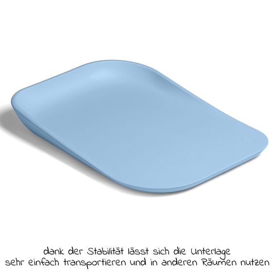 Hauck Wickelauflage Change N Clean rutschfest & abwaschbar - Light Blue