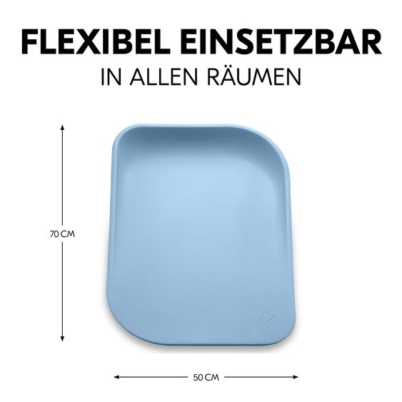 Hauck Wickelaufsatz Combine N Change für Kommoden inkl. Wickelauflage - Light Blue