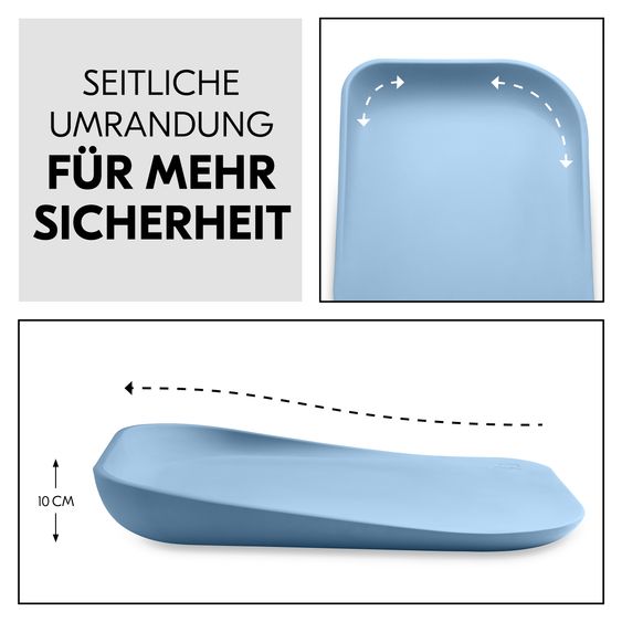 Hauck Wickelaufsatz Combine N Change für Kommoden inkl. Wickelauflage - Light Blue