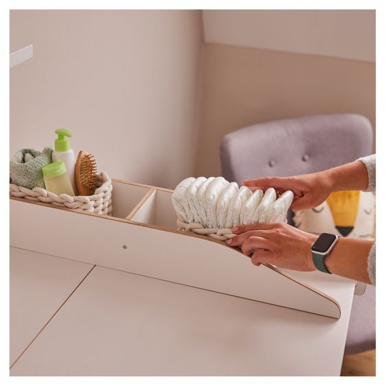 Hauck Wickelaufsatz Combine N Change für Kommoden inkl. Wickelauflage - Light Blue