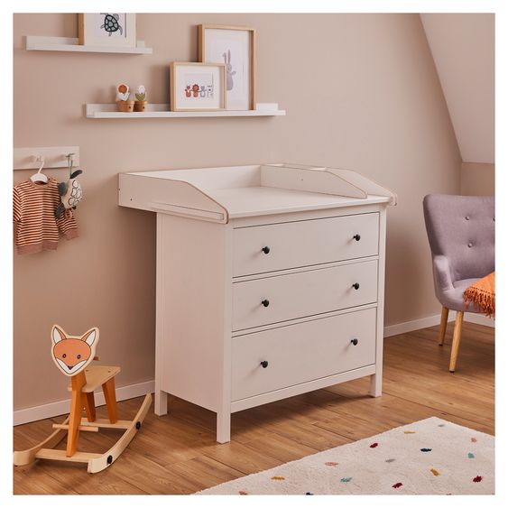 Hauck Wickelaufsatz Combine N Change für Kommoden inkl. Wickelauflage - Light Blue