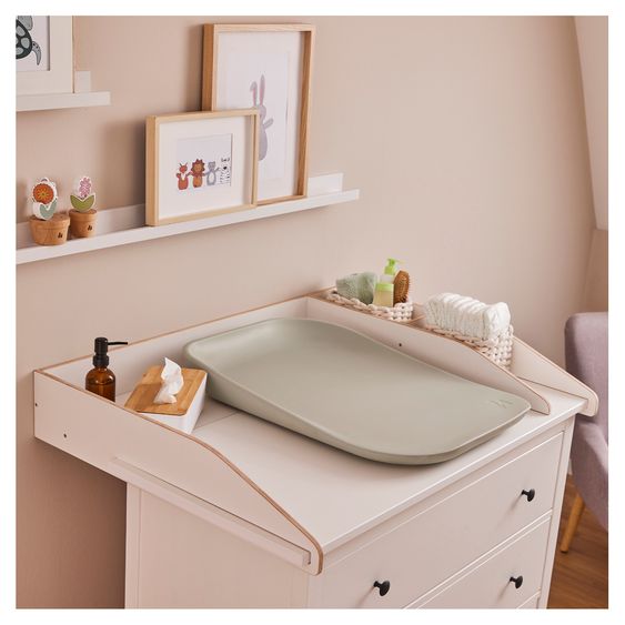 Hauck Wickelaufsatz Combine N Change für Kommoden inkl. Wickelauflage - Sage