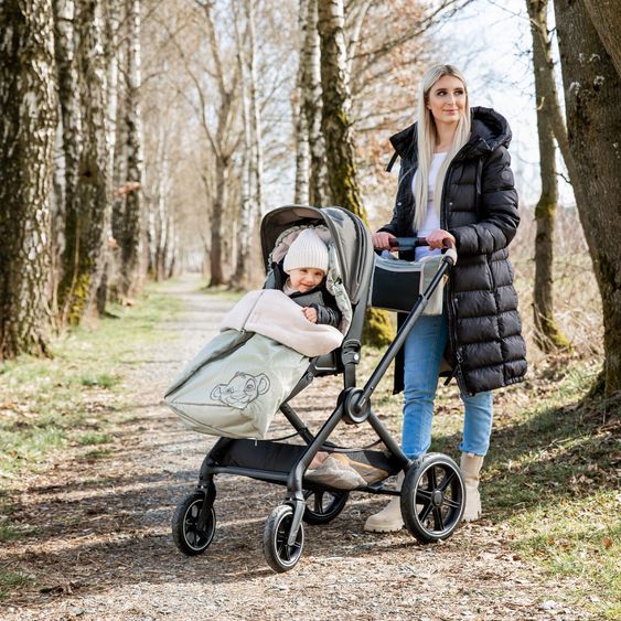 Hauck Winter footmuff for baby carriages and buggies Pushchair Footmuff - Disney - Simba Olive