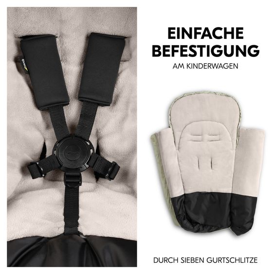 Hauck Winter-Fußsack für Kinderwagen und Buggy Pushchair Footmuff - Disney - Simba Olive