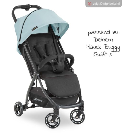 Hauck Tettuccio parasole aggiuntivo per Buggy Swift X - Tettuccio singolo Deluxe - Blu ghiaccio