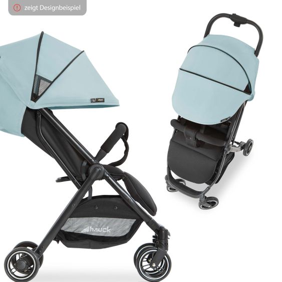 Hauck Tettuccio parasole aggiuntivo per Buggy Swift X - Tettuccio singolo Deluxe - Blu ghiaccio