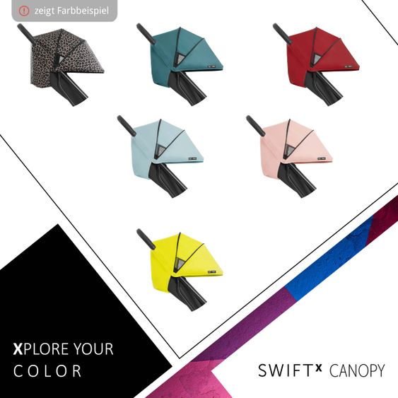 Hauck Zusatz-Sonnenverdeck für Buggy Swift X - Single Deluxe Canopy - Leo