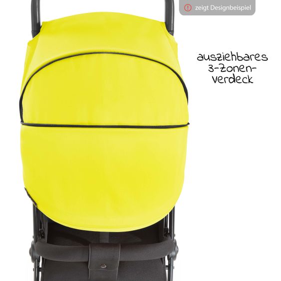 Hauck Zusatz-Sonnenverdeck für Buggy Swift X - Single Deluxe Canopy - Neon Yellow