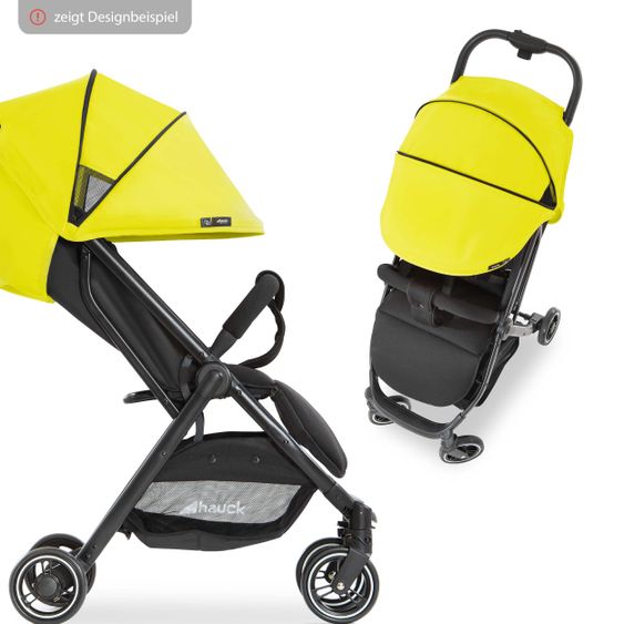 Hauck Tettuccio parasole aggiuntivo per Buggy Swift X - Tettuccio singolo Deluxe - Giallo neon