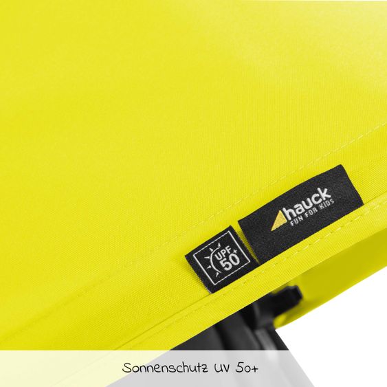 Hauck Tettuccio parasole aggiuntivo per Buggy Swift X - Tettuccio singolo Deluxe - Giallo neon