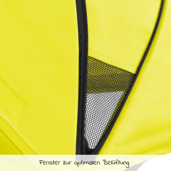 Hauck Additional sun canopy for stroller Swift X - Single Deluxe Canopy - Neon Yellow