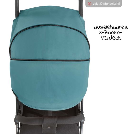 Hauck Additional sun canopy for stroller Swift X - Single Deluxe Canopy - Petrol