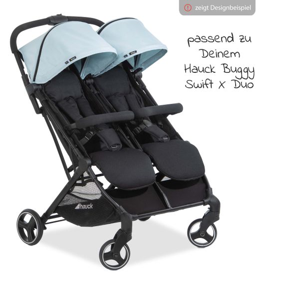 Hauck Zusatz-Sonnenverdeck Swift X Duo Deluxe Canopy - Iceblue