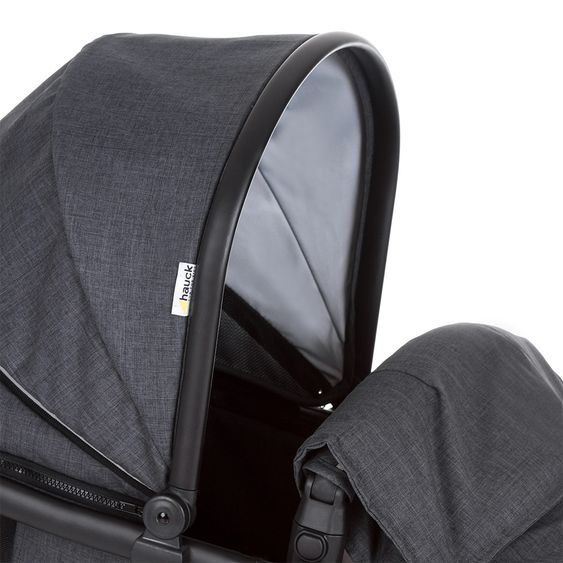 Hauck Zweite Babywanne für Geschwisterwagen Duett 3 - Melange Charcoal
