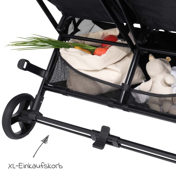 Hauck Zwillingsbuggy Swift X Duo (bis 36 kg) - Black