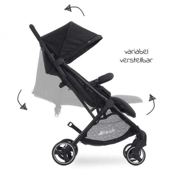 Hauck Passeggino gemellare Swift X Duo (fino a 36 kg) - Nero