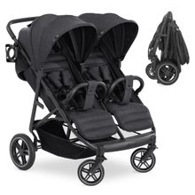 Twin buggy UpTown Duo - Melange Black