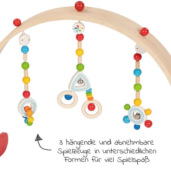 Heimess Greif- und Spieltrainer / Spieltrapez Baby-Fit - Confetti