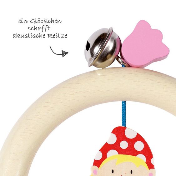 Heimess Greifling mit Glocke 14 cm - Feline