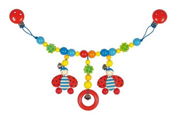 Heimess Kinderwagenkette Marienkäfer mit Glocke