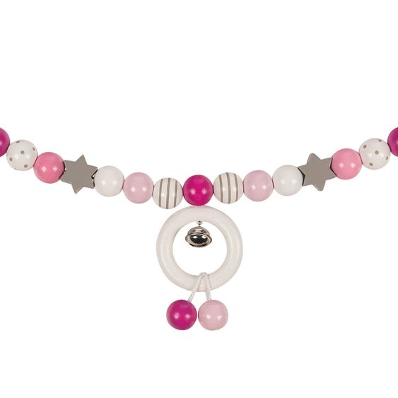 Heimess Baby carriage chain - Pink Grey White