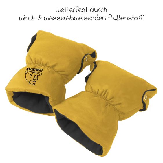Heitmann Handschuhe / Handwärmer - Eisbärchen - Ocker