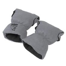 Hand warmer / gloves baby carriage muff polar bear - light gray-mottled