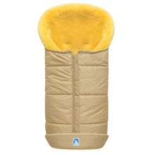 Lammfellfußsack Eisbärchen Premium - Beige