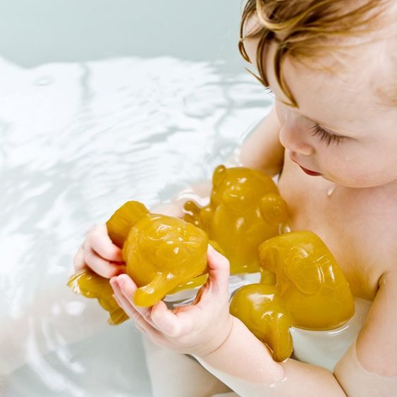 HEVEA Bade-Spielfigur Fisch Polly Kautschuk