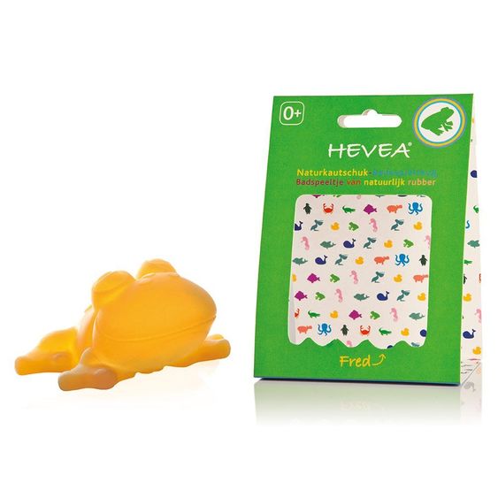 HEVEA Bade-Spielfigur Frosch Fred Kautschuk