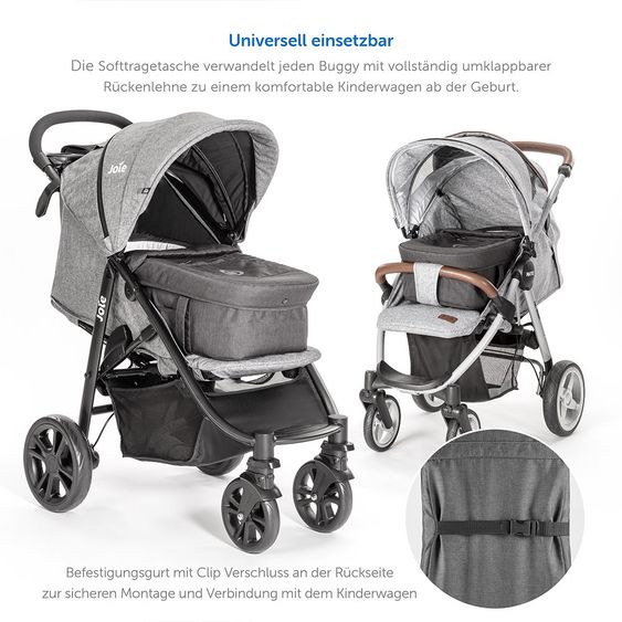 Hoco 3 in 1 Baby Bath Exclusive - Linen Dark Grey