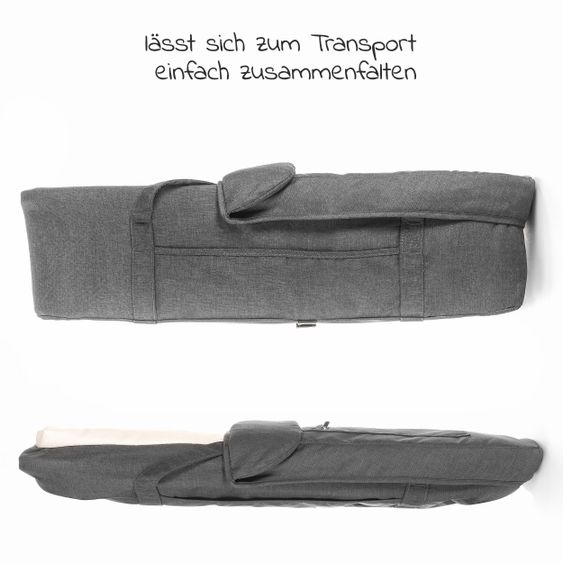 Hoco 3 in 1 Babywanne Exklusiv - Linen Dark Grey