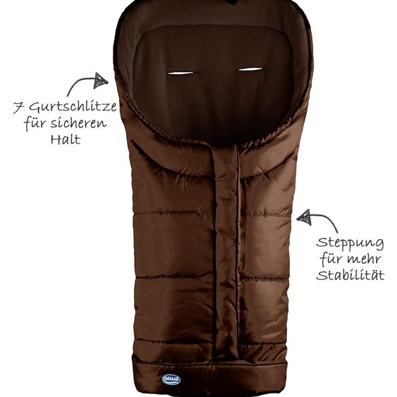 HV Hartmann Fleece-Fußsack Urra - Braun