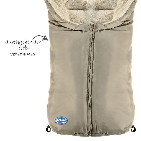 HV Hartmann Fleece-Fußsack Urra für Babyschalen und Babywannen - Beige