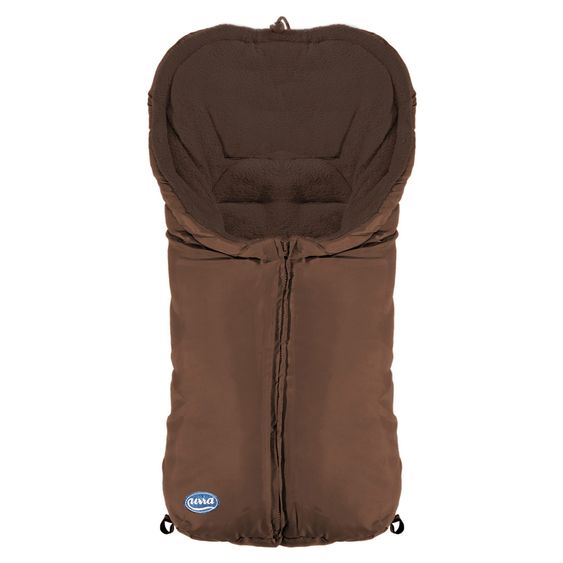 HV Hartmann Fleece-Fußsack Urra für Babyschalen und Babywannen - Braun