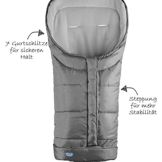 HV Hartmann Fleece-Fußsack Urra - Grau
