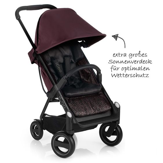 iCoo Buggy Acrobat - Fishbone Bordeaux