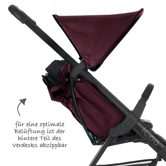 iCoo Buggy Acrobat - Fishbone Bordeaux