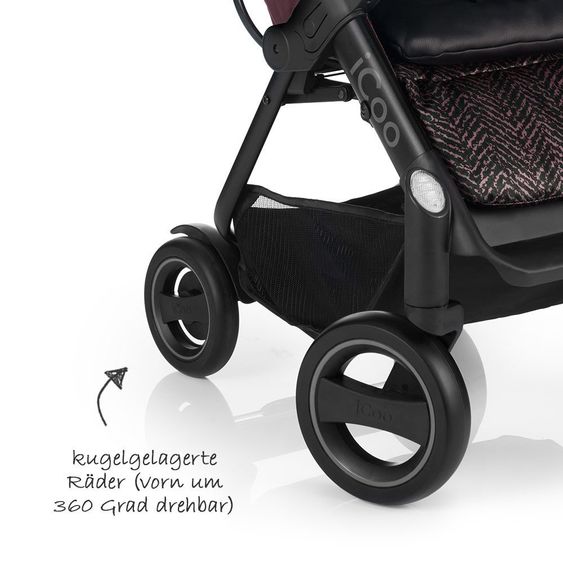 iCoo Buggy Acrobat - Fishbone Bordeaux